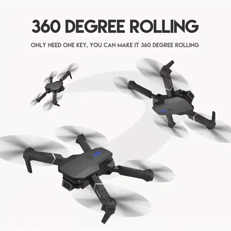 Professional Drone E88 4K Wide-Angle HD 1080P Camera WiFi