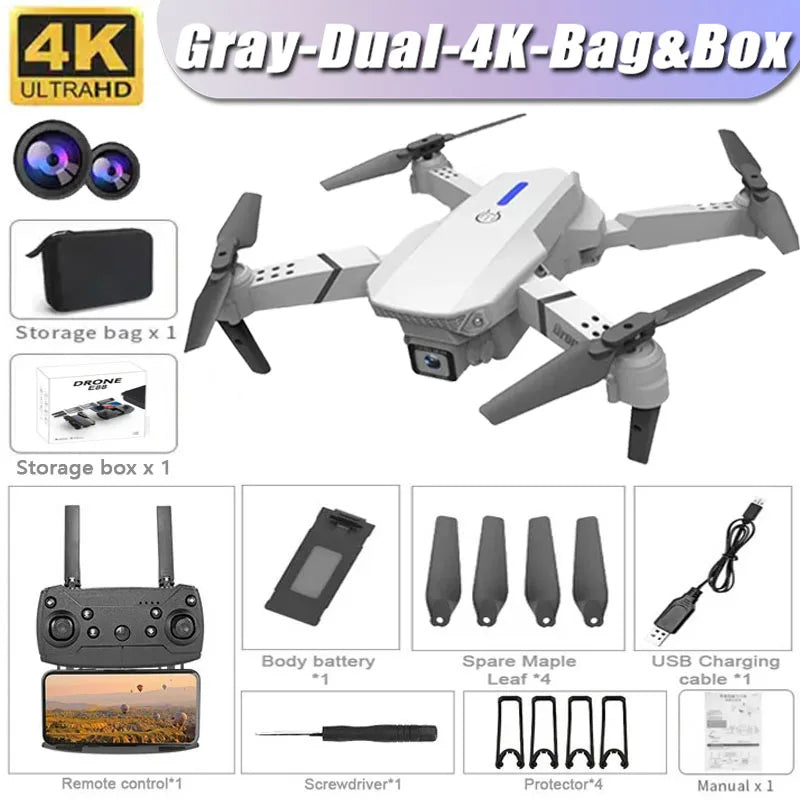 Professional Drone E88 4K Wide-Angle HD 1080P Camera WiFi